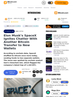 Elon Musk’s SpaceX Ignites Chatter With Another Bitcoin Transfer to New Wallets – News Bytes Bitcoin News