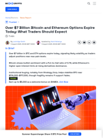 Crypto Faces Shake-Up as $7 Billion Options Expire Today