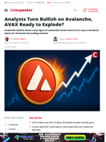 Analysts Turn Bullish on Avalanche, AVAX Ready to Explode? - Coinspeaker