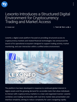 Lexonto Introduces a Structured Digital Environment for Cryptocurrency Trading and Market Access | Visionary Financial