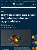 Why you should care about Web3 domains for your crypto address - Crypto Daily