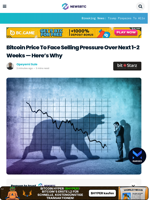 Bitcoin Price To Face Selling Pressure Over Next 1-2 Weeks — Here’s Why