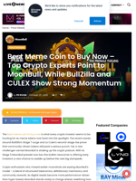 Best Meme Coin to Buy Now - Top Crypto Experts Point to MoonBull, While BullZilla and CULEX Show Strong Momentum | Live Bitcoin News