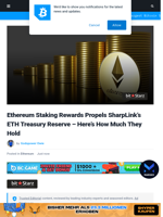 Ethereum Staking Rewards Propels SharpLink’s ETH Treasury Reserve - Here’s How Much They Hold | Bitcoinist.com