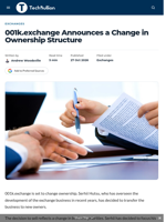 001k.exchange Announces a Change in Ownership Structure - TechBullion