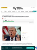 US sanctions Iranian oil network linked to Shamkhani's son