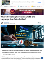 What’s Powering Ravencoin (RVN) and Lagrange (LA) Price Rallies?