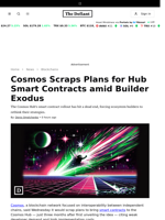 Cosmos Scraps Plans for Hub Smart Contracts amid Builder Exodus - 