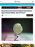 Bitcoin Shows Elevated Unrealized Profits Without Signs Of Panic Selling - New ATH Soon?