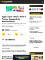 Ripple's David Schwartz Warns of Phishing Campaign Using Robinhood Emails