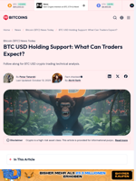 BTC USD Holding Support: What Can Traders Expect? - 99Bitcoins