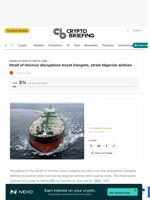 Strait of Hormuz disruptions boost Dangote, strain Nigerian airlines