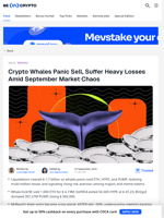 Crypto Whales Panic Sell ETH, HYPE & PUMP Amid Market Crash