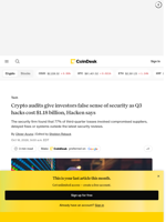 Hacken report warns audit badges create false security as Q3 crypto losses hit $1.18B