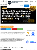 BlockchainFX vs ColdWare vs Best Wallet Token: Which Top Crypto Presale Has the Most Real-World Utility? | Live Bitcoin News