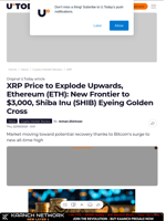 XRP Price to Explode Upwards, Ethereum (ETH): New Frontier to $3,000, Shiba Inu (SHIB) Eyeing Golden Cross