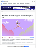 Why 2026 Could Be Crypto’s ‘1999 on Steroids’