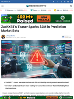 ZachXBT’s Teaser Sparks $2M in Prediction Market Bets - TheNewsCrypto