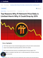 Top Reasons Why Pi Network Price Rally is Limited-Here’s Why it Could Drop by 20%