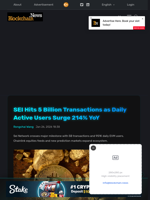 SEI Hits 5 Billion Transactions as Daily Active Users Surge 214% YoY - Blockchain.News
