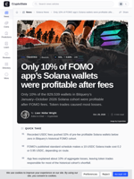 FOMO fees: only 10% of studied Solana wallets were profitable