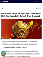 Ripple Price News: Analyst Who Called XRP’s $3.36 Top Expects $2 Retest, Then Breakout
