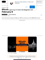 Bitcoin (BTC) Price Analysis for February 8 - U.Today