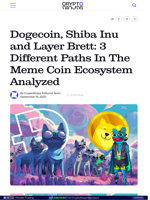 Dogecoin, Shiba Inu and Layer Brett: 3 Different Paths In The Meme Coin Ecosystem Analyzed