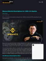Binance Rolls Out Stock Options for 1,000+ U.S. Equities - Blockchain.News