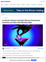 Bitcoin Dominance Drops Sharply: What Does It Mean?