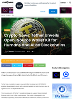 Crypto News: Tether Unveils Open-Source Wallet Kit for Humans and AI on Blockchains | Live Bitcoin News