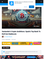Santander's Crypto Ambitions: Spain's Top Bank To Roll Out Stablecoin | Bitcoinist.com