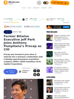 Former Bitwise Executive Jeff Park Joins Anthony Pompliano’s Procap as CIO – Crypto News Bitcoin News