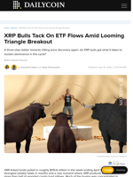 XRP Bulls Tack On ETF Flows Amid Looming Triangle Breakout - DailyCoin