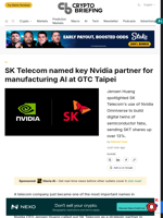 SK Telecom named key Nvidia partner for manufacturing AI at GTC Taipei