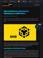 Eliza AI Enhances Blockchain Operations on BNB Chain - Blockchain.News