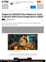Dogecoin (DOGE) Price History in June Is Brutal: Will Curse Finally End in 2025?