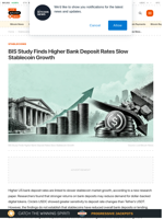 BIS Study Finds Higher Bank Deposit Rates Slow Stablecoin Growth | Live Bitcoin News