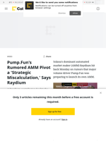 Pump.Fun's Rumored AMM Pivot a 'Strategic Miscalculation,' Says Raydium