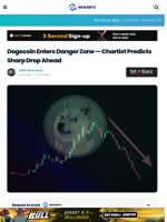 Dogecoin Enters Danger Zone: Chartist Predicts Sharp Drop Ahead