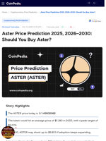 Aster Price Prediction 2025, 2026–2030: Should You Buy Aster?