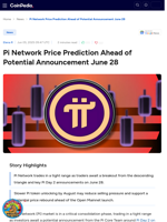 Pi Network Price Prediction Ahead of Potential Announcement June 28