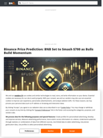 Binance Price Prediction: BNB Set to Smash $700 as Bulls Build Momentum - Brave New Coin