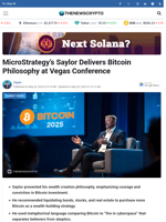 MicroStrategy's Saylor Delivers Bitcoin Philosophy at Vegas Conference - TheNewsCrypto