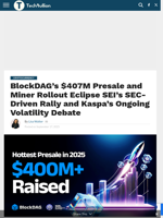 SEI’s SEC Surge, Kaspa’s Daily Outlook, and BlockDAG’s $0.0013 Miner Edge