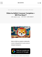 Shiba Inu Bullish Crossover Completes—Will Price React?