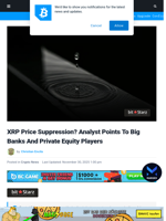 XRP Price Suppression? Analyst Points To Big Banks And Private Equity Players