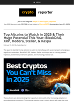 Top Altcoins to Watch: BlockDAG, XRP, Hedera, Stellar, Kaspa