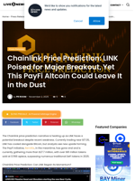 Chainlink Price Prediction: LINK Poised for Major Breakout, Yet This PayFi Altcoin Could Leave It in the Dust | Live Bitcoin News