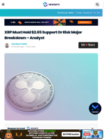 XRP Must Hold $2.65 Support Or Risk Major Breakdown - Analyst